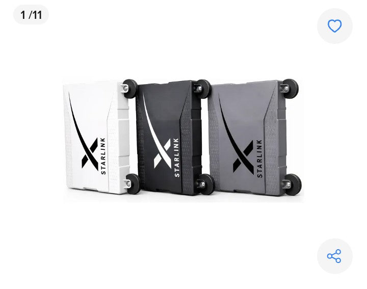 Case Suporte Veicular Fechado Teto Carro Starlink Mini Imã